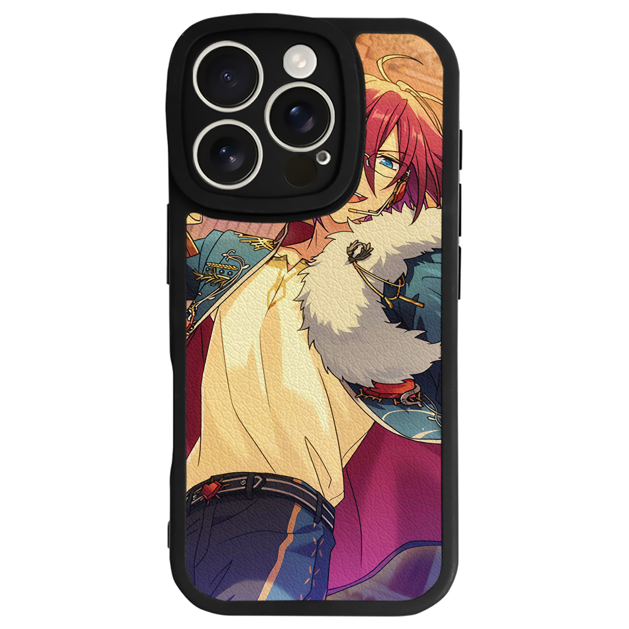 （画像用） あんさんぶるスターズ! Ensemble Stars 【iPhone 16シリーズ対応】シリコンスマホケース（レザー調） 材質：シリコン